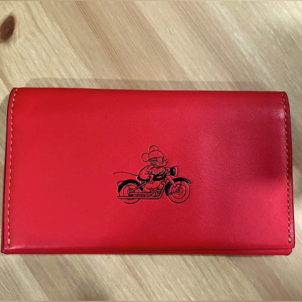 Disney x Coach Red Cellphone Wallet